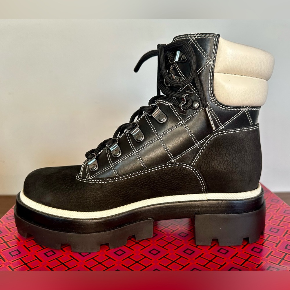 New Tory Burch Miller Lug Sole Boots Bloomingdale’s 150th Anniversary Exclusive - Picture 7 of 12
